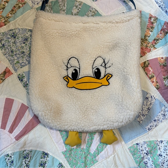 White teddy duck tote bag - Picture 2 of 6